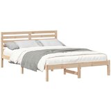 vidaXL Konstrukcija postelje Rjava 140 x 220 cm Masivno borovo les, (5000123925) | Shoptok.si