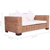 vidaXL 2-dijelni set sofa od prirodnog ratana s jastucima | shoptok.hr