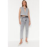 TRENDYOL Mom Jeans Für Damen – Bequeme Baumwoll-Jeans Mit Normaler Taillenhöhe