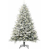  Umjetna božićna jelka s lampicama Zelena 180 cm PVC i PE | shoptok.hr