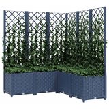  Vrtna sadilica s rešetkom plava siva 120 x 120 x 136 cm PP | shoptok.hr