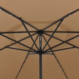  Vrtni suncobran s LED svjetlima 400 cm smeđesivi | shoptok.hr