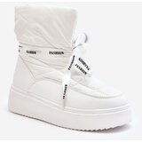 PS1 Women's Snow Boots With Decorative Lacing White Siracna Cene