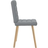  Jedilni stoli 6 kosov svetlo sivo blago | Shoptok.si