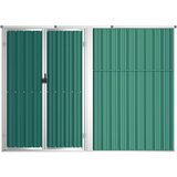  Vrtno spremište zeleno 225 x 89 x 161 cm od pocinčanog čelika | Eponuda.com