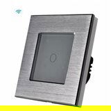 Wise naizmenični prekidač, 1 taster - aluminijumski panel | ePonuda.com