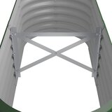  Povišena vrtna gredica od pocinčanog čelika 114 x 40 x 36 cm zelena | shoptok.hr