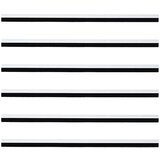  Držač četke za vrata 6 pcs Bijelo 100 cm Aluminijski legura | shoptok.hr