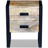 vidaXL bočni Stol sa 2 ladice Čvrsto Mango drvo 43x33x51 cm | shoptok.hr