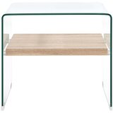 Furnova Klubska mizica prozorna 50x50x45 cm kaljeno steklo, (21915695) | Shoptok.si