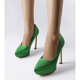 Gemre Green Glitter Proulx Stilettos | ePonuda.com