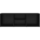 vidaXL klupa s policom crni hrast 102 x 35 x 35 cm konstruirano drvo | shoptok.hr