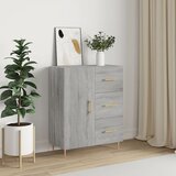 vidaXL Komoda siva sonoma 69,5x34x90 cm inženirski les Cene