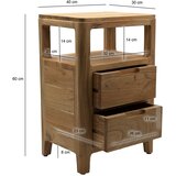 Livetastic MAJHNA NOČNA OMARICA, masivno akacija barve akacije | Shoptok.si