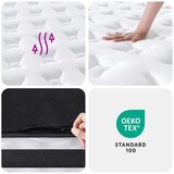  Madrac s džepičastim oprugama srednji 200x200 cm | shoptok.hr