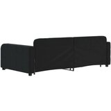 vidaXL Izvlečna dnevna postelja črna 100x200 cm žamet | Shoptok.si
