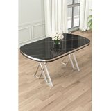 Hanah home trpezarijski sto Afe, 168 × 90 cm, ploča u dekoru Sonata, hromirane noge | Eponuda.com
