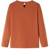  Dječja majica s dugim rukavima boja konjaka 128 | shoptok.hr