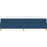  Postelja z vzmetnico Modra in temno modra in bela 200 x 200 cm | Shoptok.si