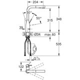 Grohe 302702430 Essence New vrtljiva izvlečna kuhinjska armatura Slike