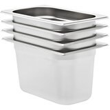  Posude Gastronorm 4 kom GN 1/4 150 mm od nehrđajućeg čelika Cijene