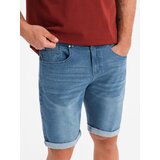 Ombre Men's denim shorts with rolled up leg - blue | shoptok.hr