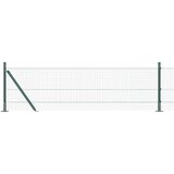 vidaXL Zavarena žičana ograda s 13 flaniranih postova Zelena 0.5x100 m Čelik | shoptok.hr