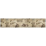 Kuhinjski tepih perivi s natpisom smeđi 60 x 300 cm baršunasti | shoptok.hr