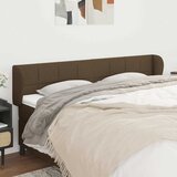  Uzglavlje s ušima tamnosmeđe 163x23x78/88 cm od tkanine | shoptok.hr