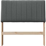 vidaXL tapecirani uzglavlje tamno siva 90 cm čvrsto borovo drvo | shoptok.hr