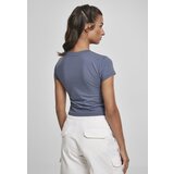 Urban Classics Ladies Stretch Jersey Cropped Tee Vintageblue | Shoptok.si