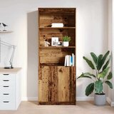 vidaXL Visoka omara starinski les 70x35x180 cm inženirski les | Shoptok.si
