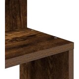 vidaXL Kutna zidna polica boja dimljenog hrasta 32x32x127,5 cm drvena | shoptok.hr