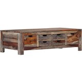  Stolić za kavu sivi 100 x 50 x 30 cm od masivnog drva šišama | shoptok.hr