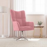  Stolica za opuštanje ružičasta baršunasta | shoptok.hr