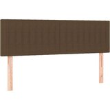  Krevet box spring s madracem LED tamnosmeđi 140x200 cm tkanina | shoptok.hr