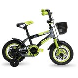 Galaxy BICIKL DEČIJI WOLF 12" CRNA/SIVA/NEON ZELENA | ePonuda.com