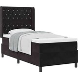 vidaXL Box spring krevet s uzglavljem Crna 90 x 190 cm Baršun | shoptok.hr
