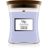 WoodWick Hypnoflora dišeča sveča z lesenim stenjem 275 g