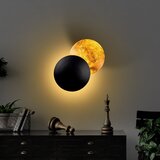 Opviq lights Crna/u bakrenoj boji LED zidna lampa ø 25 cm Yosma – | shoptok.hr