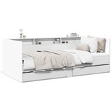  Dnevni krevet s ladicama bez madraca bijeli 90x200 cm | shoptok.hr