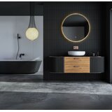 Modern Home LED kupaonsko ogledalo 80 cm – 3 boje svjetla, dodirni prekidač | shoptok.hr