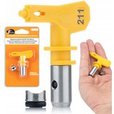 Rosfix ULTRA SPRAY 211 BRIZGALNA GLAVA – 10 CM ŠIRINA CURKA, VISOKOTLAČNA, KARBIDNA, Z TESNILOM | ZA BEJCE, LAKI, OLJA | ZA PROFESIONALNO BARVANJE, (5000075907) | Shoptok.si