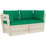  Vrtni dvosjed od paleta od smrekovine s jastucima | shoptok.hr