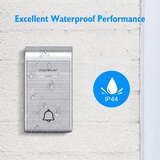 Aigostar Komplet 2x bežičnih zvona za utičnicu 230V IP44, srebrne boje | Eponuda.com