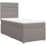 vidaXL Box spring postelja z vzmetnico taupe 80x200 cm blago, (21261036) | Shoptok.si