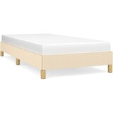The Living Store Posteljni okvir krem 100x200 cm blago - Posteljni Okvir, (21524980) | Shoptok.si