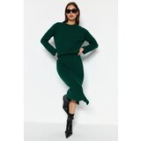 Trendyol Emerald Green Soft-textured Skirt, Sweater Top-Top Set | Shoptok.si