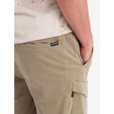 Ombre Men's loose-fit shorts with cargo pockets - light olive | Shoptok.si