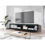 P & B nizka omarica lowa, črna, marmorirano, led | Shoptok.si